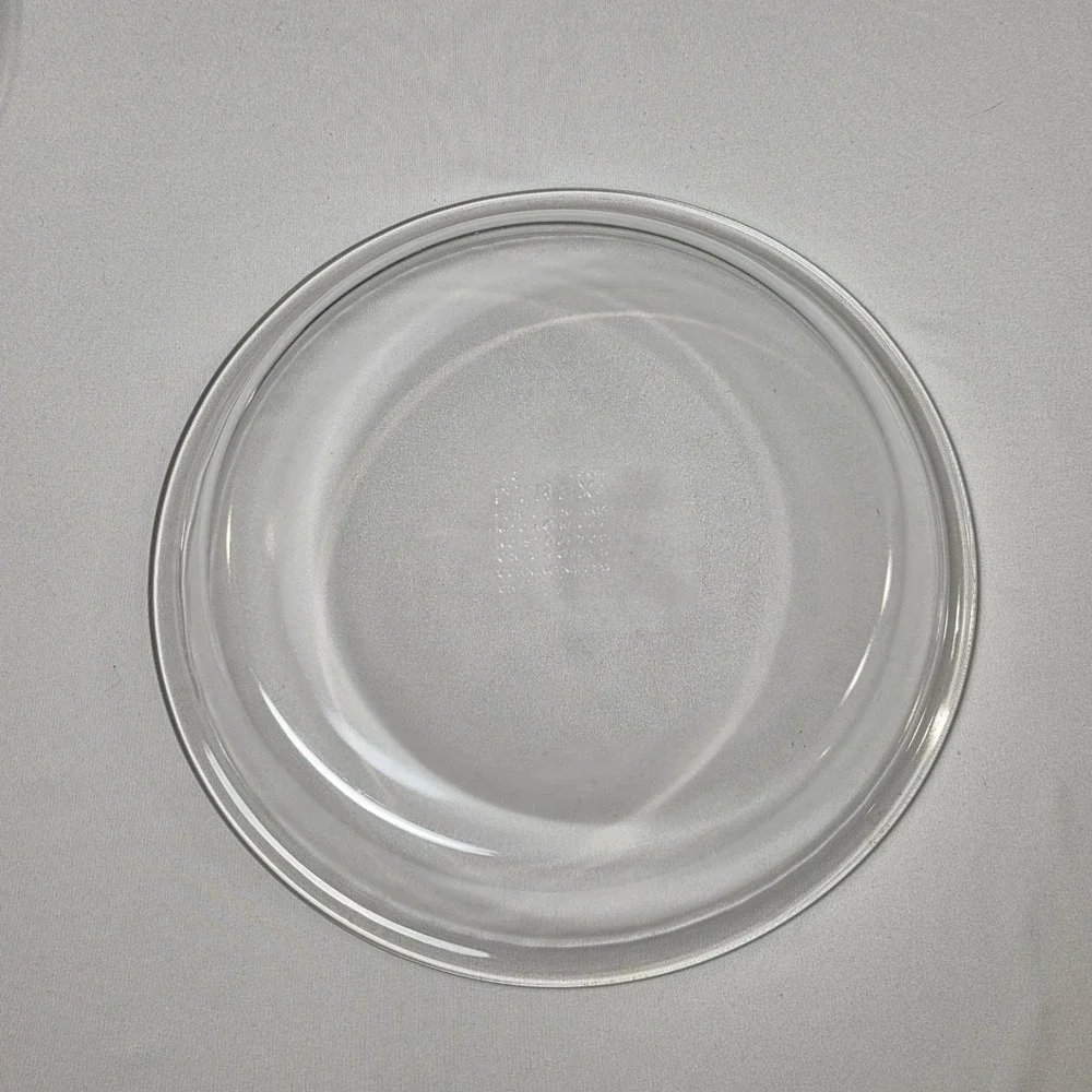 Pyrex Pie Plate Set 2 9 Inch Clear Glass 209 Vintage Bakeware Round Oven Safe‎